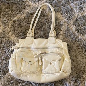 White bueno hand bag